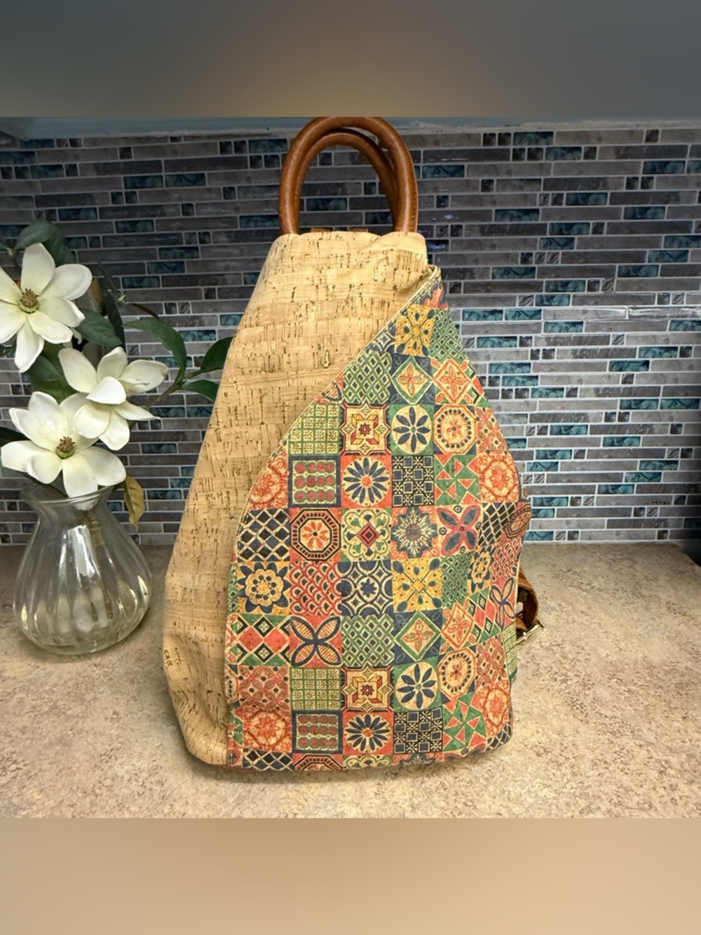 Portugal cork backpack and wallet - Picture 2 of 11